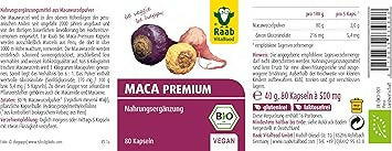 Raab Vitalfood - Maca Kapseln - 80 Kapseln