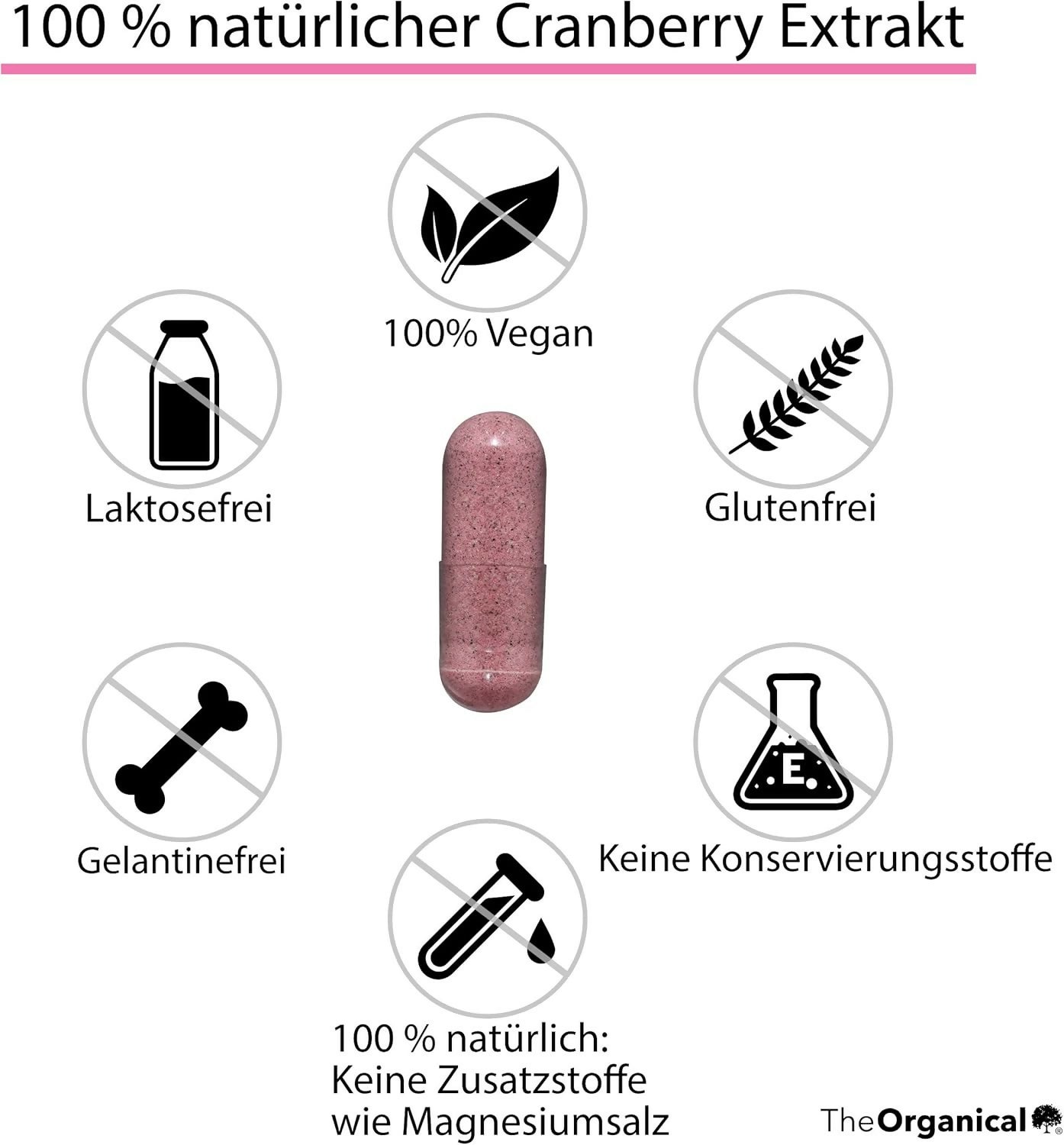 The Organical - Cranberry extract - 120 kapseln