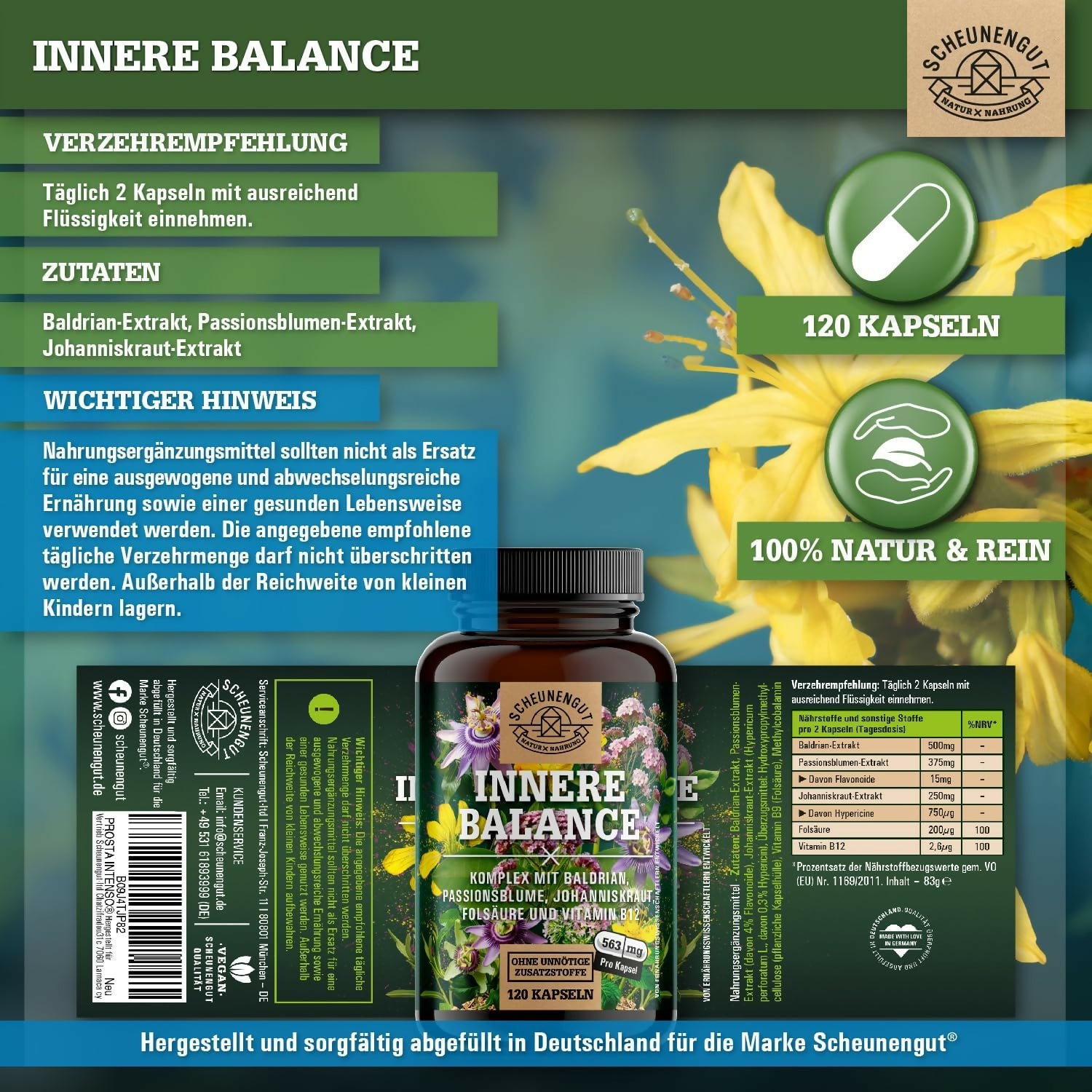 Scheunengut - Innere Balance - 120 Kapseln
