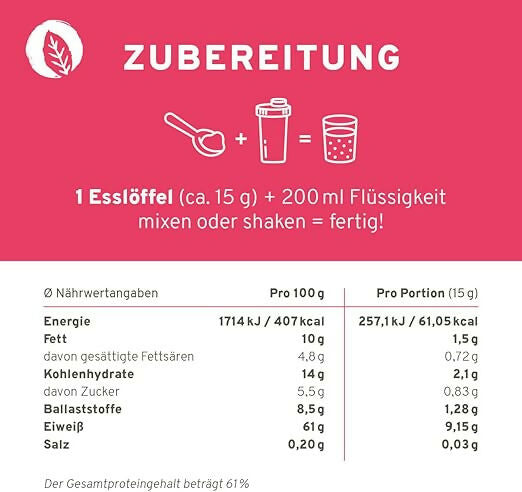 InnoNature - Bio Protein mix (Banana Bread, Erdbeere+Himbeere, Greens) - 450g