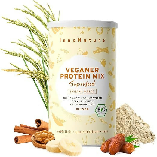 InnoNature - Bio Protein mix (Banana Bread, Erdbeere+Himbeere, Greens) - 450g