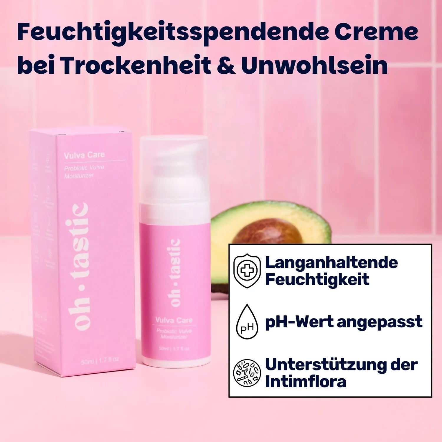 Oh tastic - Intimpflege Creme - Vulva Care - 50ml