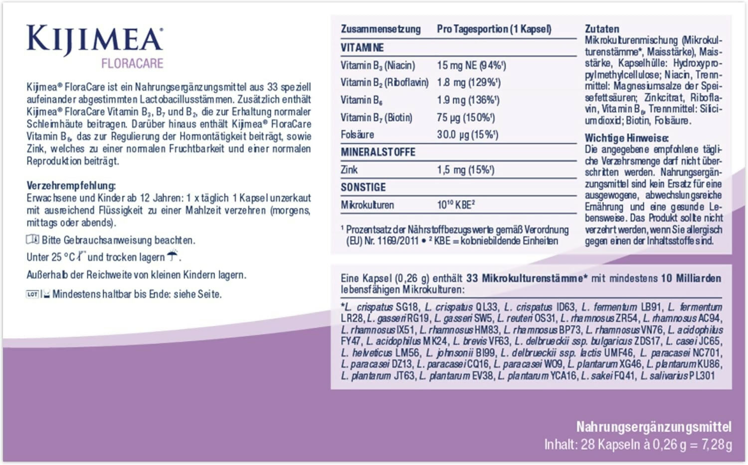 Kijimea - FloraCare - 28 Kapseln