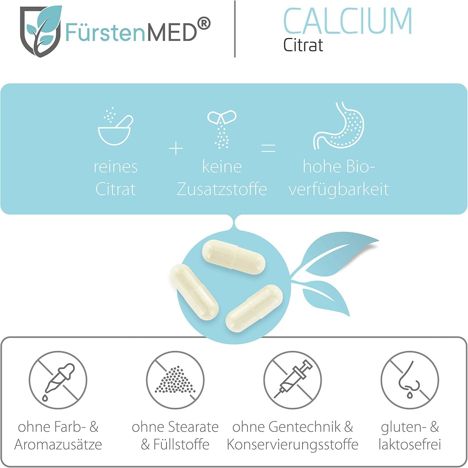 FürstenMED - Calcium Citrat - 120 Kapseln
