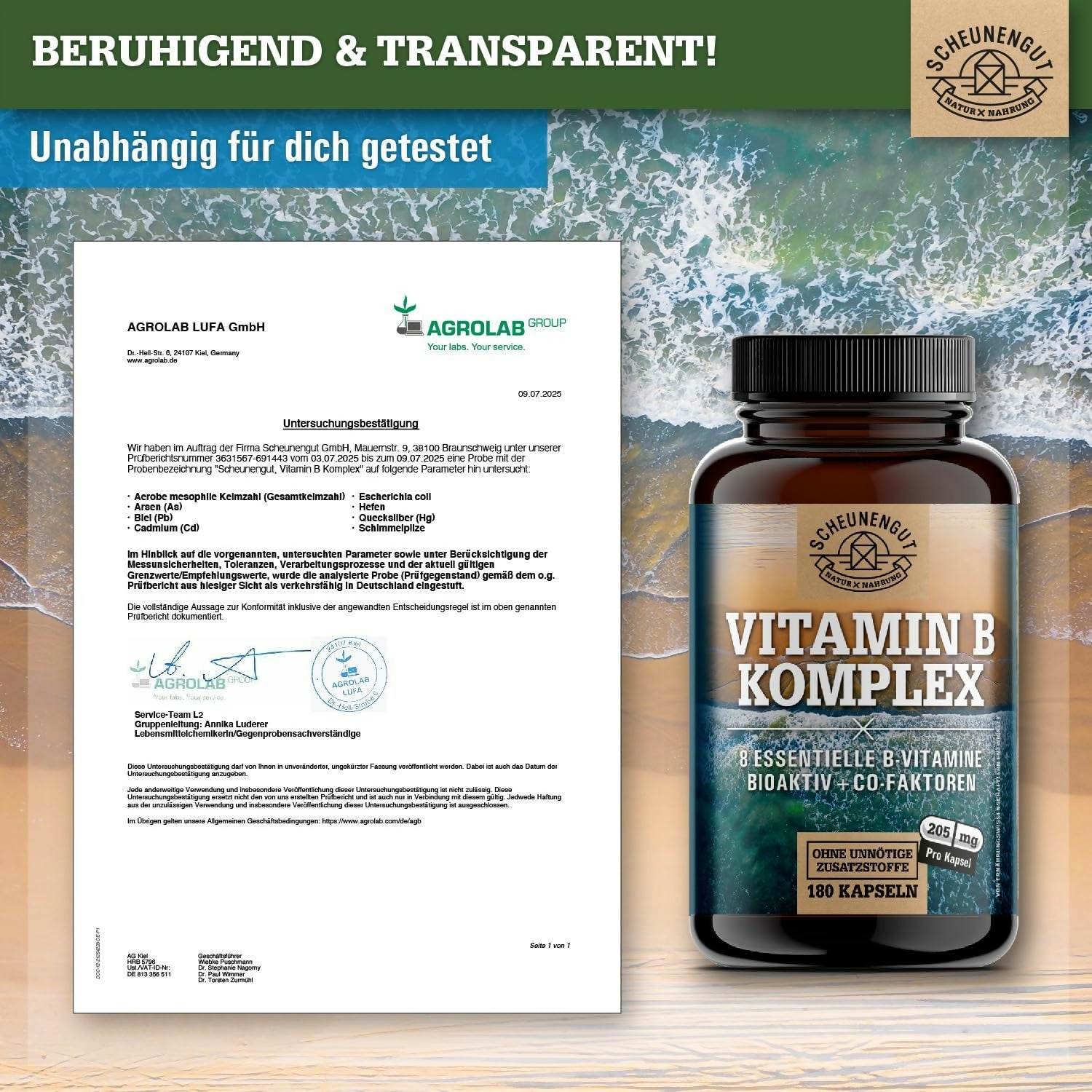 SCHEUNENGUT - Vitamin B - 180 Kapseln