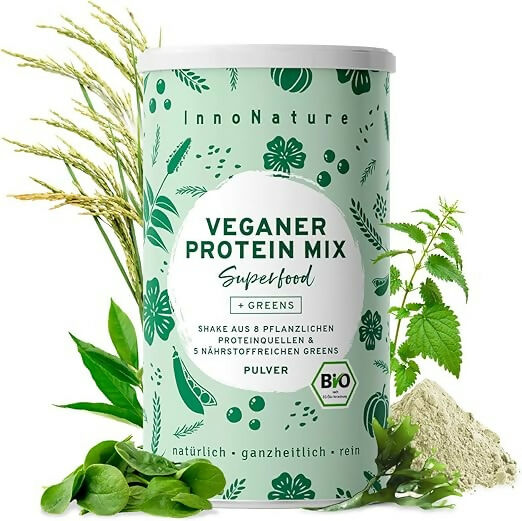 InnoNature - Bio Protein mix (Banana Bread, Erdbeere+Himbeere, Greens) - 450g