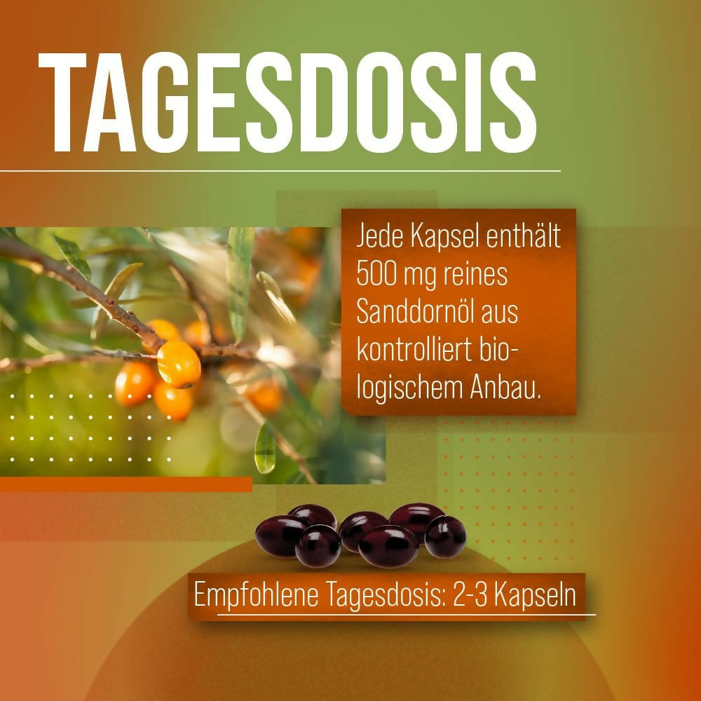 Kräuterhaus Sanct Bernhard - Omega 7 Sanddornöl - 100 Kapseln