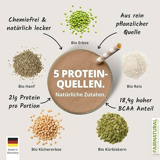 FairNatural - Bio Veganes Protein Pulver - 600g