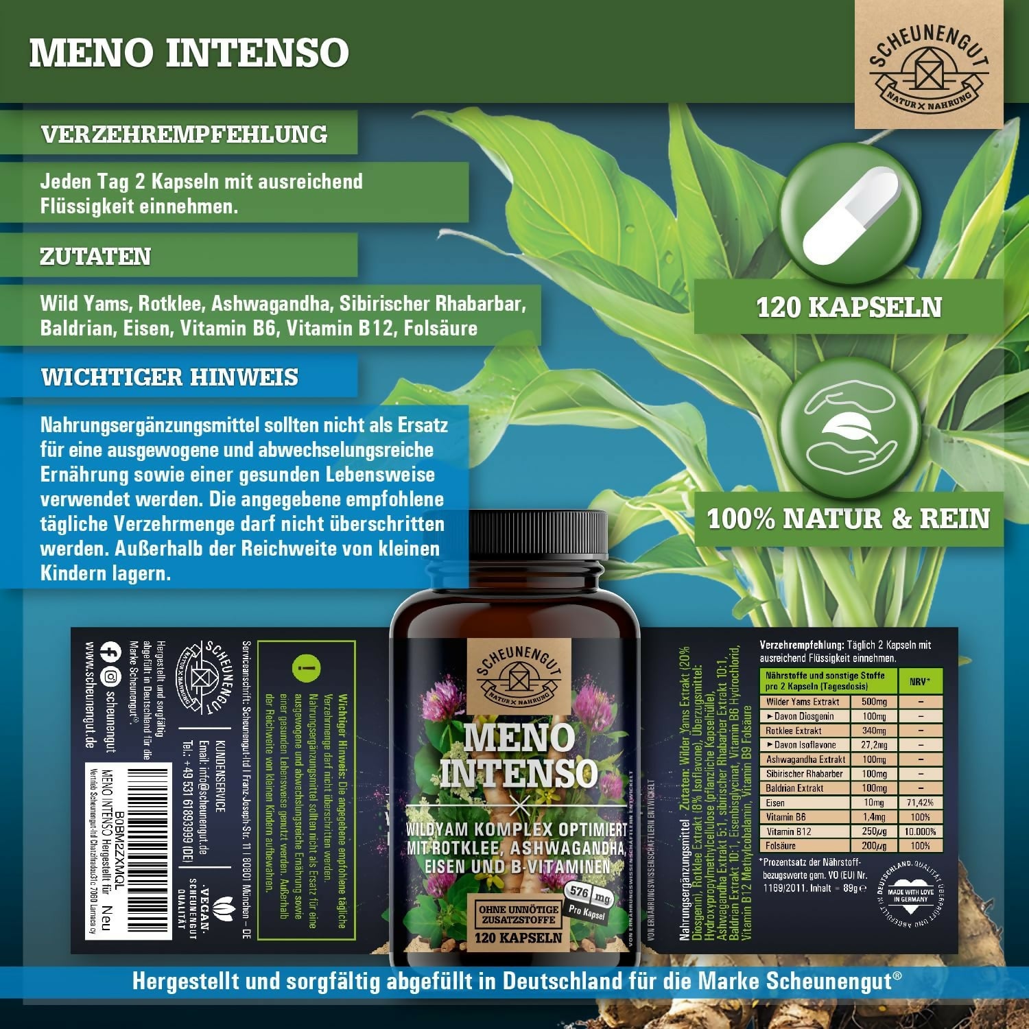 Scheunengut - Meno Intenso - 120 Kapseln