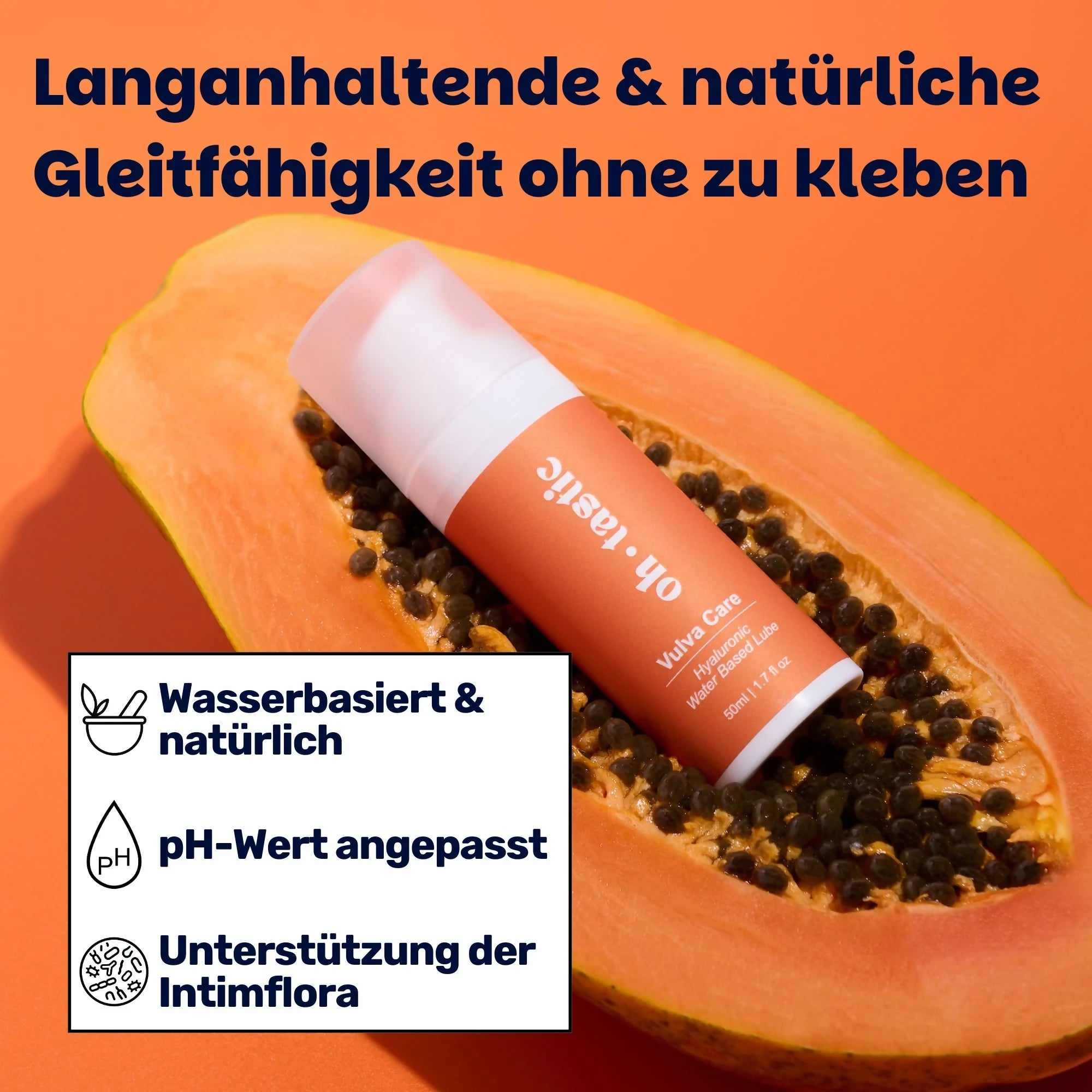 Oh Tastic - Wasserbasiertes Sensitiv Gleitgel Vulva Care - 50ml