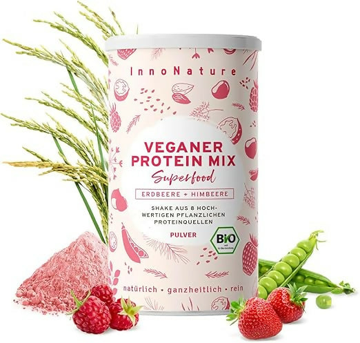 InnoNature - Bio Protein mix (Banana Bread, Erdbeere+Himbeere, Greens) - 450g