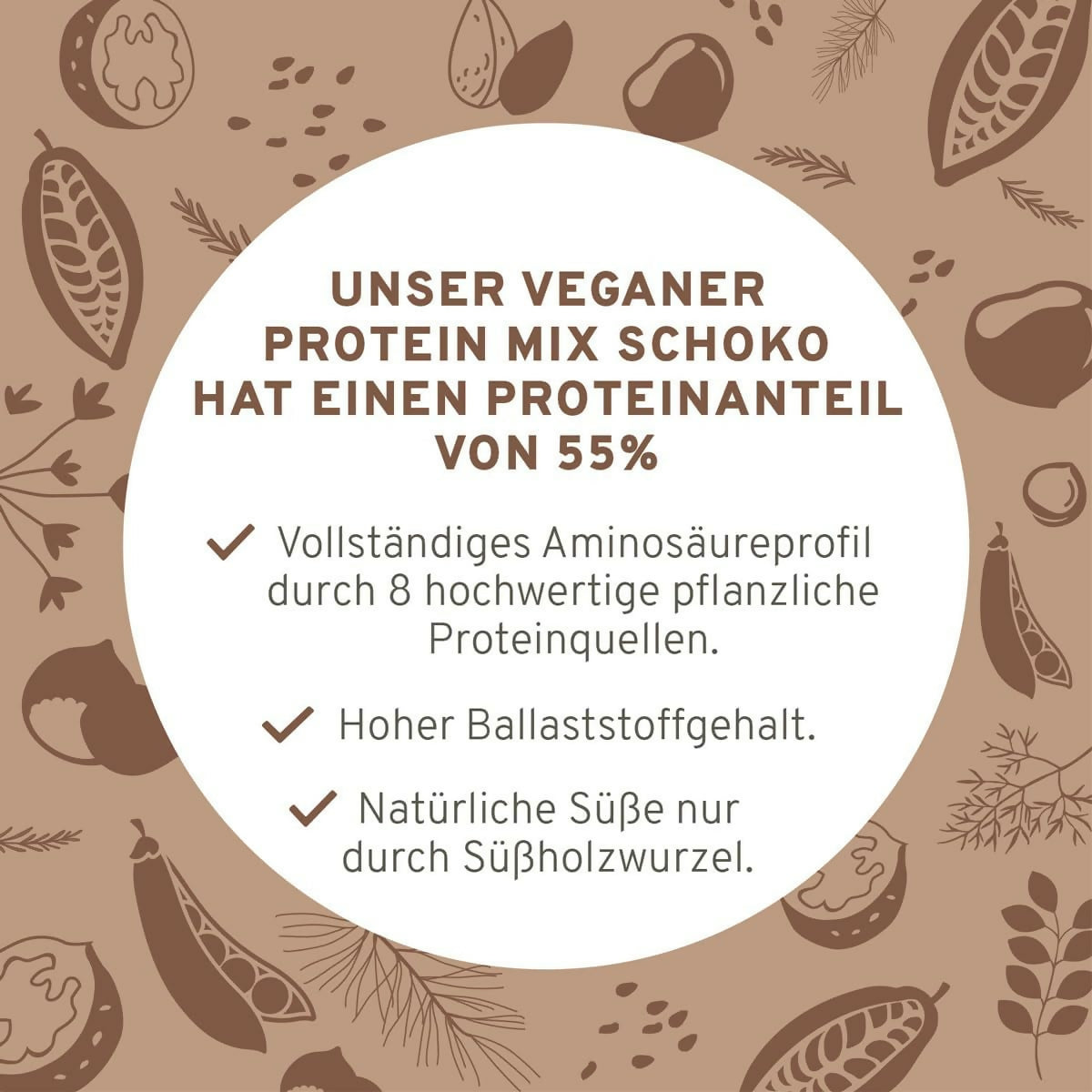InnoNature - Veganer Protein Mix Schokolade - 450g