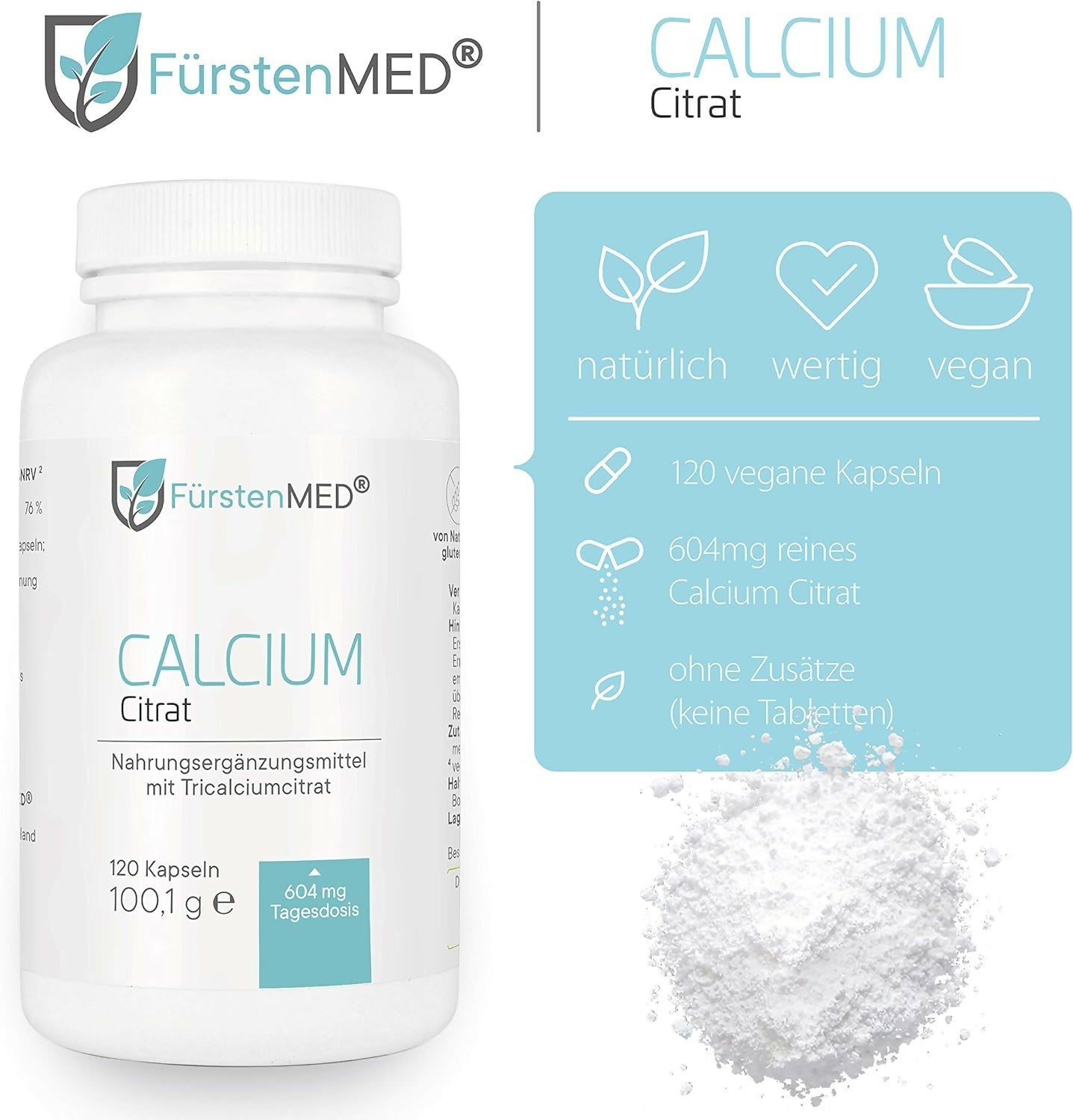 FürstenMED - Calcium Citrat - 120 Kapseln
