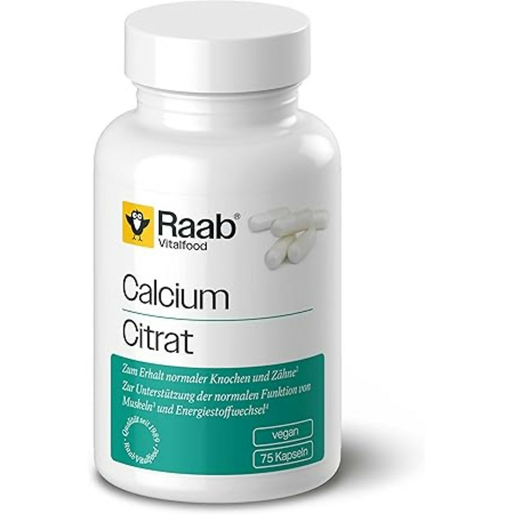 Raab Vitalfood - Calciumcitrat - 75 Kapseln