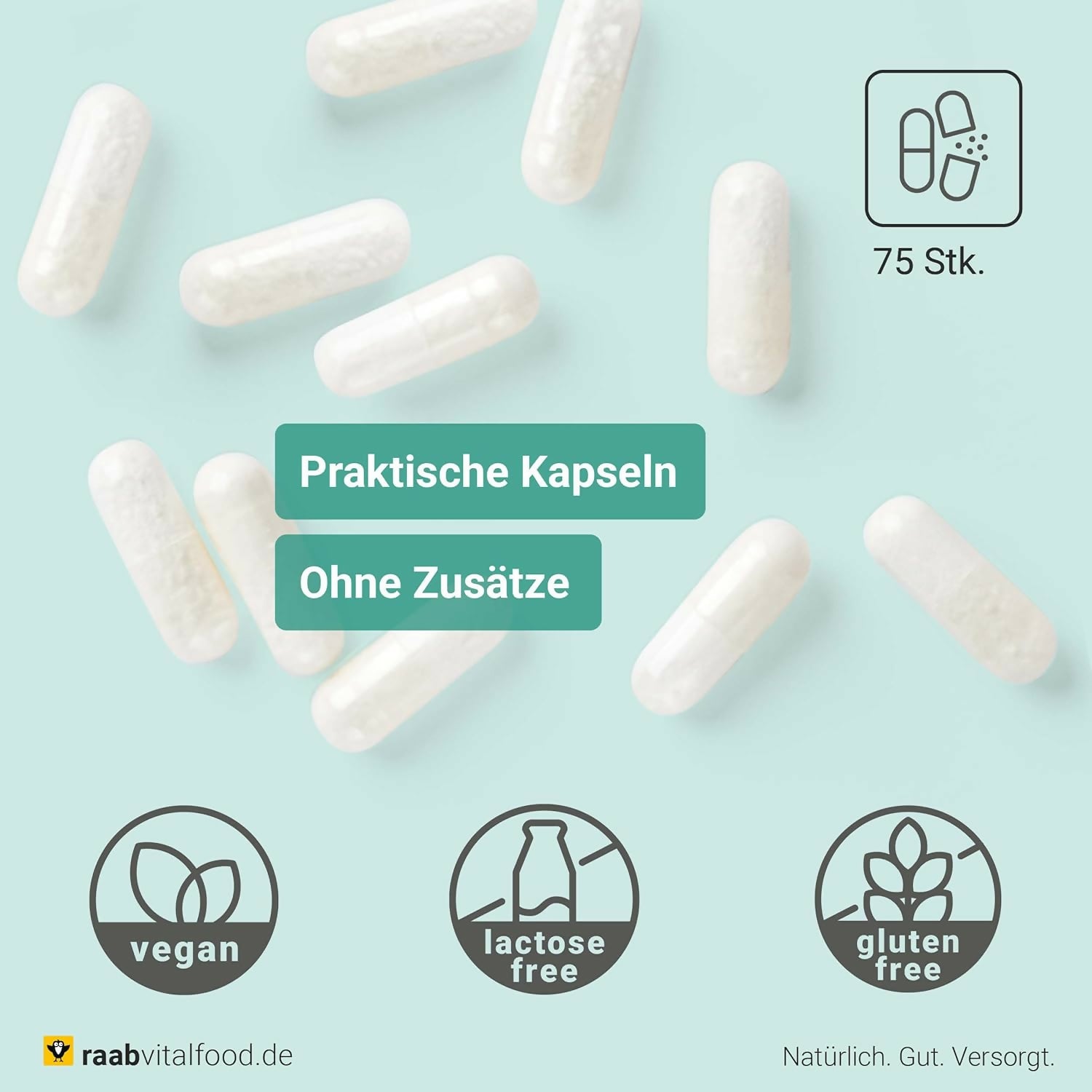 Raab Vitalfood - Calciumcitrat - 75 Kapseln