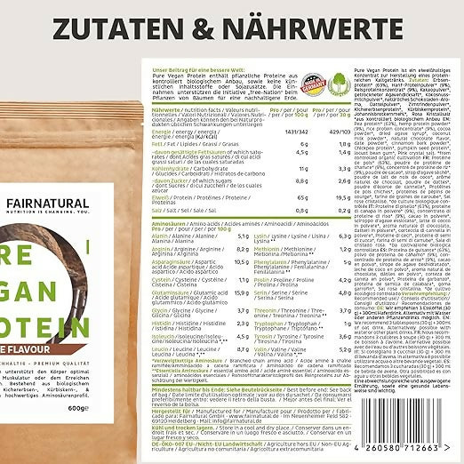 FairNatural - Bio Veganes Protein Pulver - 600g